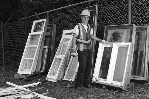 Furniture and household items being cleared from a London home