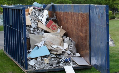 Contact area for accessibility requests on a junk removal website