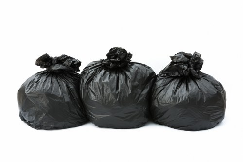 Garage clearance service in London with cluttered storage space