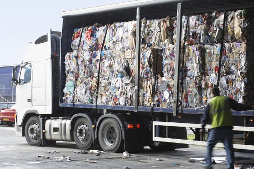 London waste collection service handling access challenges at a property