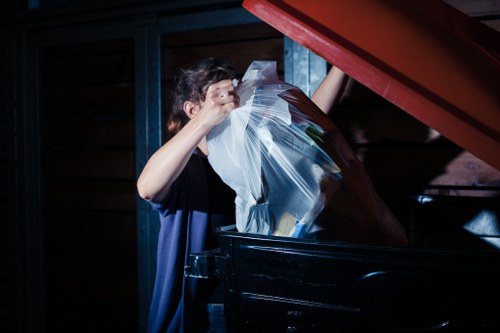 Removing furniture and household items from a city flat